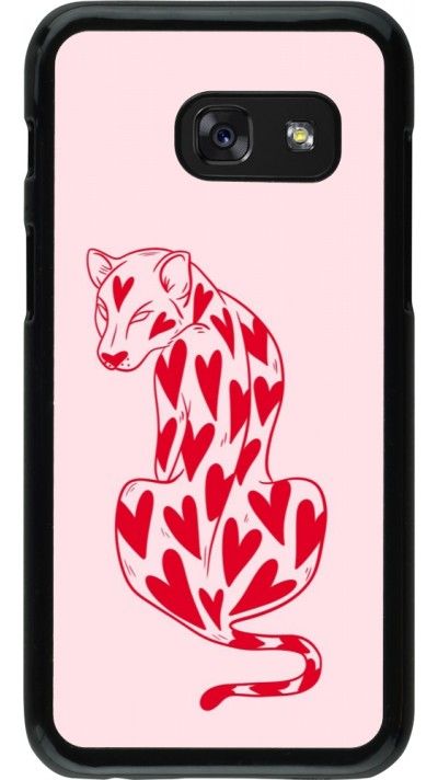 Coque Samsung Galaxy A3 (2017) - Leopard with hearts 2026
