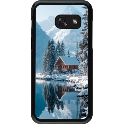 Samsung Galaxy A3 (2017) Case Hülle - Winter 25 Winter house forest day