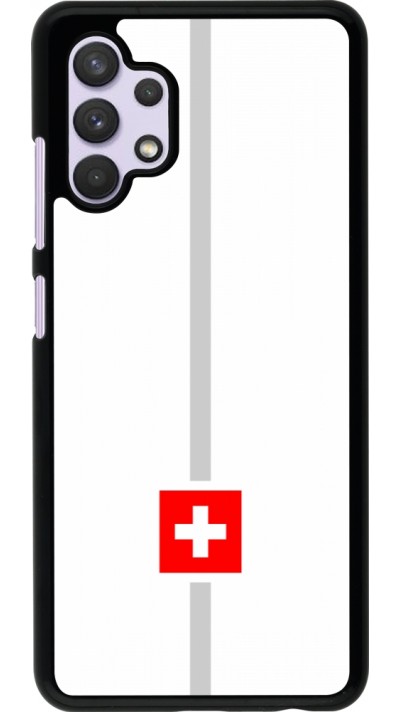 Samsung Galaxy A32 Case Hülle - Kanton CH weiss