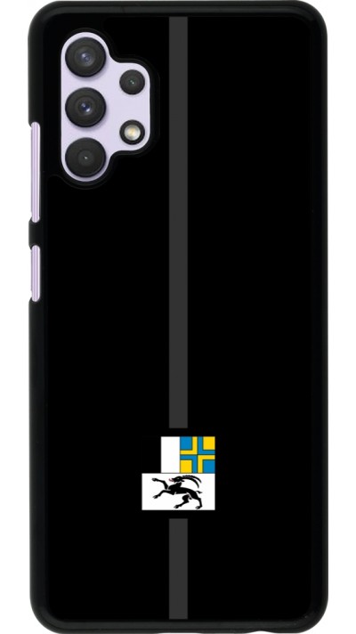 Samsung Galaxy A32 Case Hülle - Kanton GR schwarz