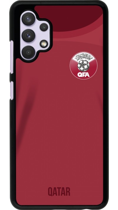 Coque Samsung Galaxy A32 - Maillot de football Qatar 2022 personnalisable