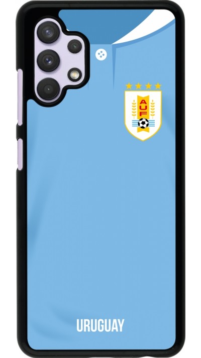 Coque Samsung Galaxy A32 - Maillot de football Uruguay 2022 personnalisable