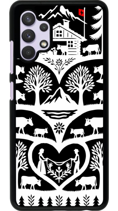 Coque Samsung Galaxy A32 - Poya Suisse 2 noir