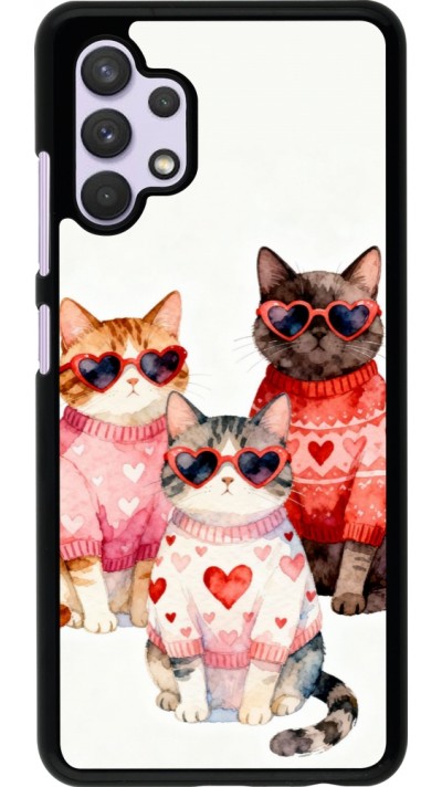 Coque Samsung Galaxy A32 - Saint Valentines Day 26 Cat Love