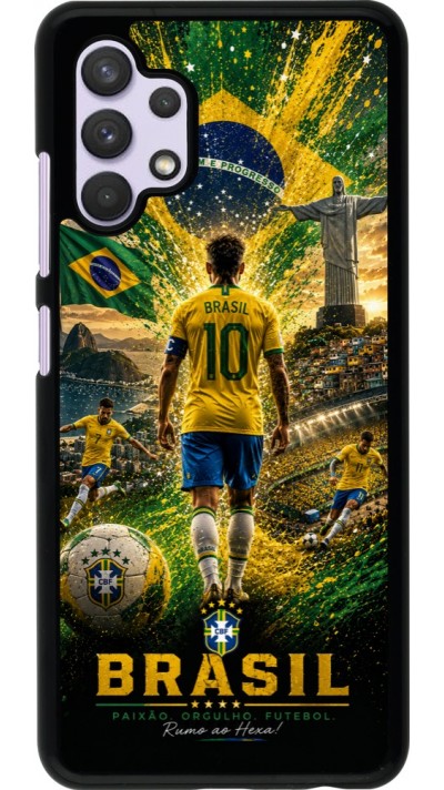 Coque Samsung Galaxy A32 - Football Brésil splash 2026