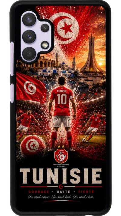 Coque Samsung Galaxy A32 - Football Tunisie splash 2026