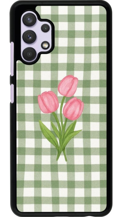 Coque Samsung Galaxy A32 - Green vichy tulips Spring 2026