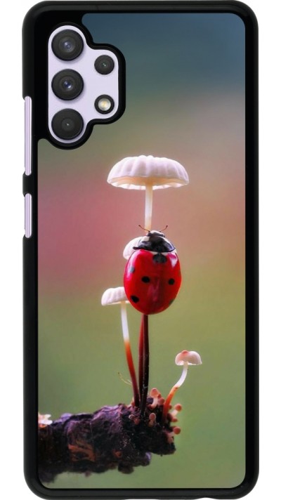 Coque Samsung Galaxy A32 - Ladybird on a mushroom Spring 2026