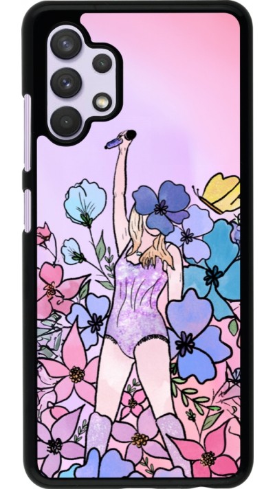 Samsung Galaxy A32 Case Hülle - Taylor Swift Sketch - Pink