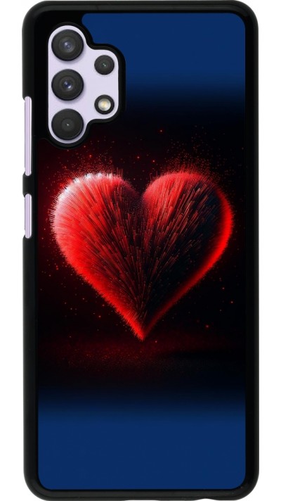 Samsung Galaxy A32 Case Hülle - Valentin 2025 rotes Herz