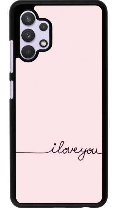 Samsung Galaxy A32 Case Hülle - Valentine 2023 i love you writing