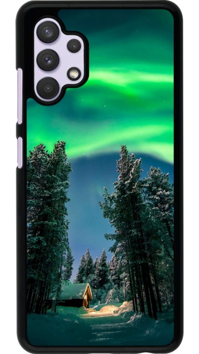 Samsung Galaxy A32 Case Hülle - Winter 22 Northern Lights