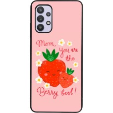 Coque Samsung Galaxy A32 - Silicone rigide noir Mom 2026 Berry best