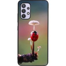 Samsung Galaxy A32 Case Hülle - Silikon schwarz Ladybird on a mushroom Spring 2026