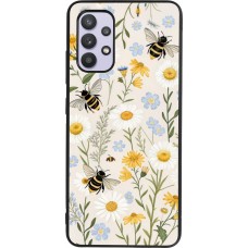 Samsung Galaxy A32 Case Hülle - Silikon schwarz Pattern bees Spring 2026