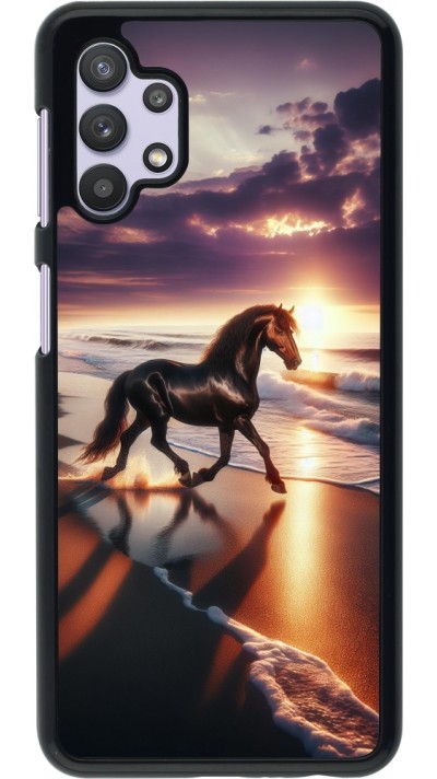 Samsung Galaxy A32 5G Case Hülle - Pferd majestätisch Strand