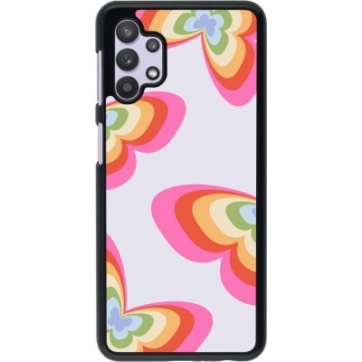 Samsung Galaxy A32 5G Case Hülle - Easter 2024 rainbow butterflies