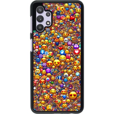 Samsung Galaxy A32 5G Case Hülle - Emoji gemischt