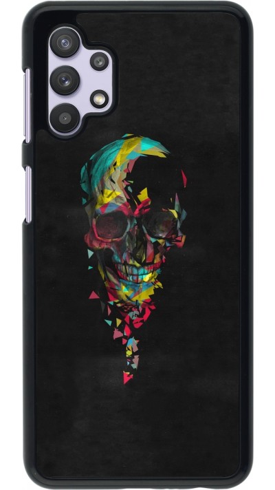 Samsung Galaxy A32 5G Case Hülle - Halloween 22 colored skull