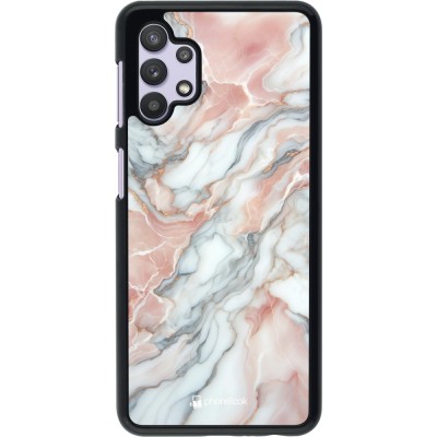 Samsung Galaxy A32 5G Case Hülle - Rosa Leuchtender Marmor