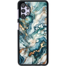 Samsung Galaxy A32 5G Case Hülle - Grüner Blauer Goldener Marmor
