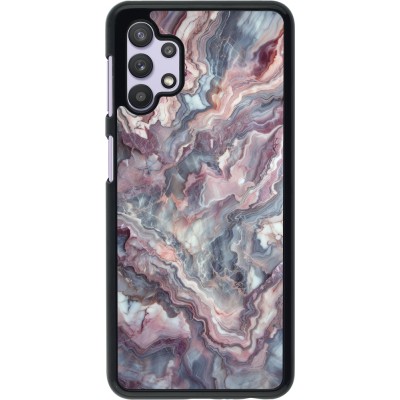Samsung Galaxy A32 5G Case Hülle - Violetter silberner Marmor