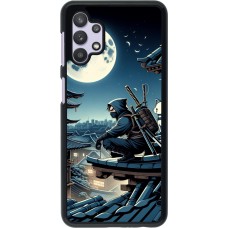 Samsung Galaxy A32 5G Case Hülle - Ninja unter dem Mond