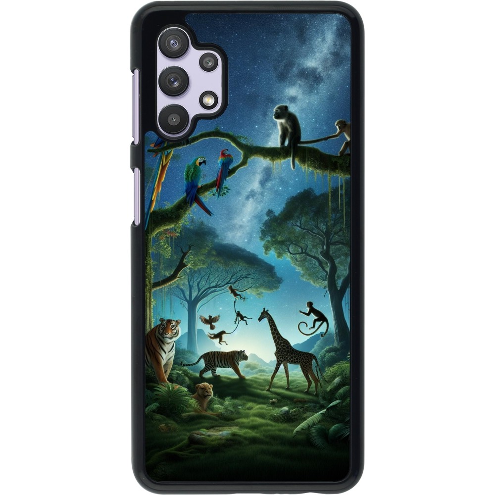 Samsung Galaxy A32 5G Case Hülle - Paradies der exotischen Tiere