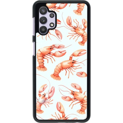 Samsung Galaxy A32 5G Case Hülle - Muster von pastellfarbenen Hummern