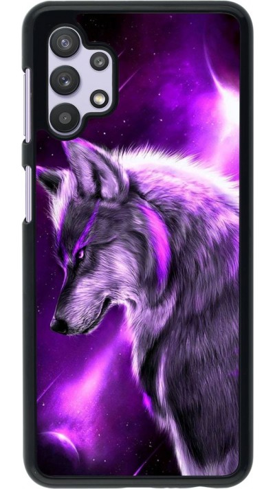 Hülle Samsung Galaxy A32 5G - Purple Sky Wolf