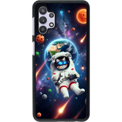 Samsung Galaxy A32 5G Case Hülle - VR SpaceCat Odyssee