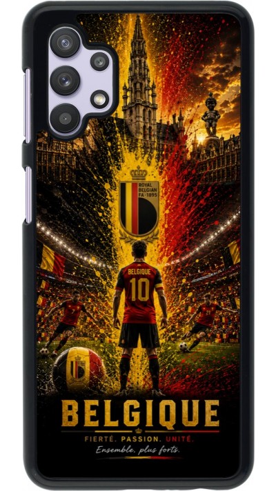 Coque Samsung Galaxy A32 5G - Football Belgique splash 2026