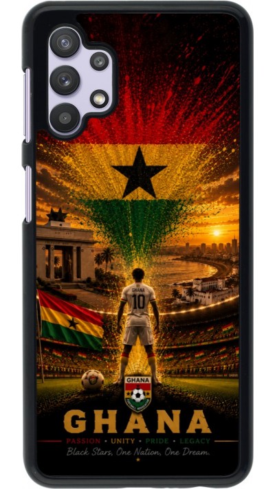 Coque Samsung Galaxy A32 5G - Football Ghana splash 2026