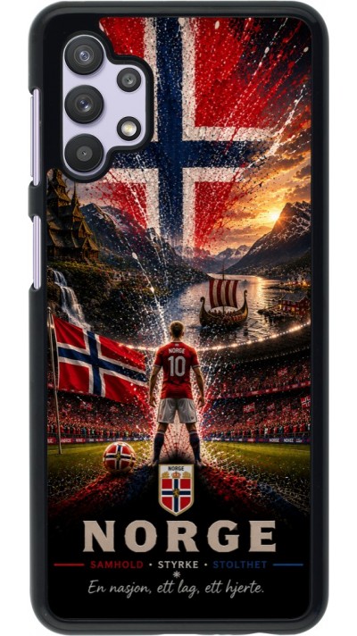 Coque Samsung Galaxy A32 5G - Football Norvège splash 2026