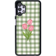 Samsung Galaxy A32 5G Case Hülle - Green vichy tulips Spring 2026