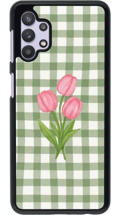 Coque Samsung Galaxy A32 5G - Green vichy tulips Spring 2026
