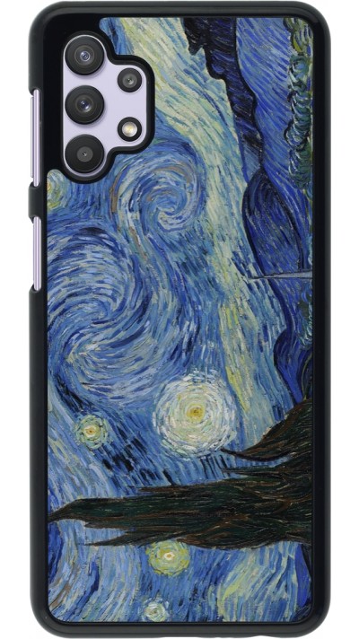 Samsung Galaxy A32 5G Case Hülle - Kunstbild - Sternennacht - Van Gogh