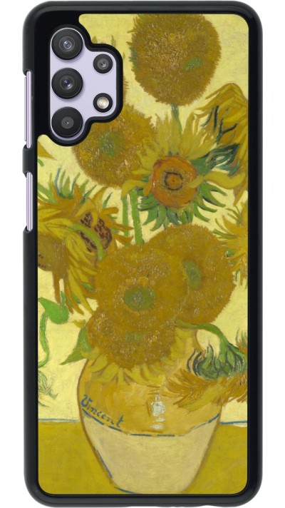 Samsung Galaxy A32 5G Case Hülle - Kunstbild - Sonnenblumen  - Van Gogh