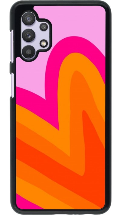 Samsung Galaxy A32 5G Case Hülle - Valentine 2024 heart gradient