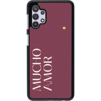 Samsung Galaxy A32 5G Case Hülle - Valentine 2024 mucho amor rosado