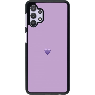 Samsung Galaxy A32 5G Case Hülle - Valentine 2023 purpule single heart