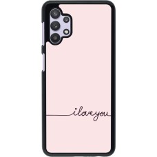Samsung Galaxy A32 5G Case Hülle - Valentine 2023 i love you writing