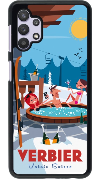 Samsung Galaxy A32 5G Case Hülle - Verbier Mountain Jacuzzi