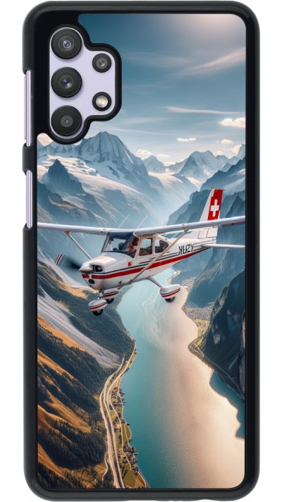 Samsung Galaxy A32 5G Case Hülle - Schweizer Alpenflug