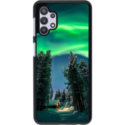 Samsung Galaxy A32 5G Case Hülle - Winter 22 Northern Lights