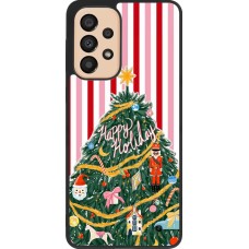 Samsung Galaxy A33 5G Case Hülle - Silikon schwarz Christmas 25 Happy Holiday