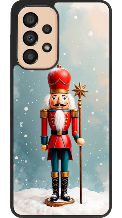 Samsung Galaxy A33 5G Case Hülle - Silikon schwarz Christmas 25 Nutcracker Snow