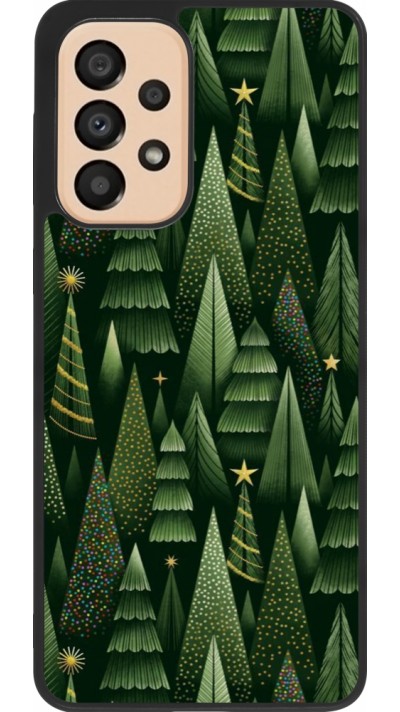 Samsung Galaxy A33 5G Case Hülle - Silikon schwarz Christmas 25 Pattern Xmas Tree