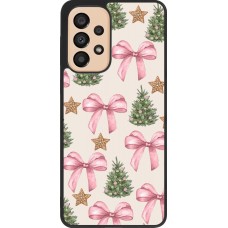 Samsung Galaxy A33 5G Case Hülle - Silikon schwarz Christmas 25 Vintage Ribbons