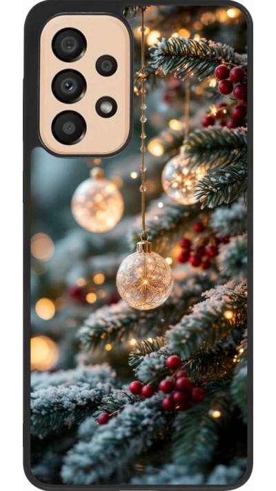 Samsung Galaxy A33 5G Case Hülle - Silikon schwarz Christmas 25 Xmas Decorated Tree